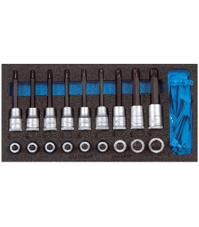 JUEGO DE VASOS DESTORNILLADOR 1/2"" EN MODULO CT 2308940 GEDORE